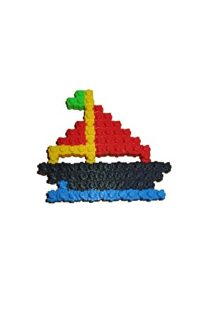 Tik Tak Lego Ve Yapı Blokları Eğtici Oyuncaklar 500 Parça 6 Renk Blok Set Eğitici Geliştirici Tiktak