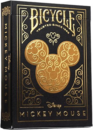 Bicycle Disney Mickey Mouse Black and Gold Premium Oyun Kağıdı İskambil Destesi