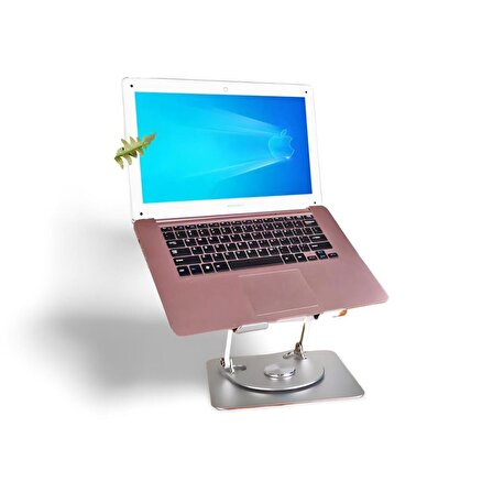 Cosmostech Tablet Pc Standı - Katlanabilir, 360° Dönebilen Ayarlı, Laptop Notebook, Masaüstü Alüminyum Alaşım Premium