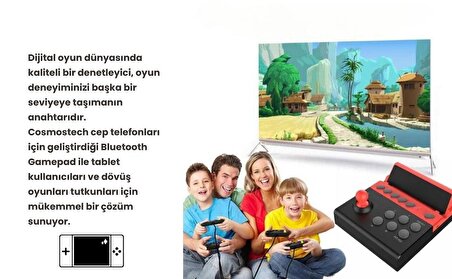 Cosmostech 9135 - Mobil, Tablet Telefon için Android Cihazlar ile Uyumlu Gladyatör Oyun Kolu Joystick Gamepad