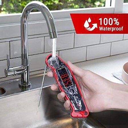 ThermoPro TP-19 Su Geçirmez Katlanabilir Gıda Pişirme Termometresi