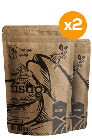 Naturel Kavrulmuş Antep Fıstığı Avantajlı Paket 2x1 Kg 