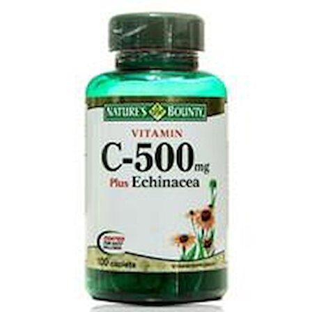 Nature's Bounty Vitamin C-500 mg Plus Echinacea 100 Tablet