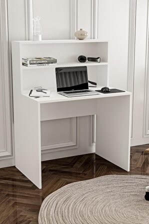 Givayo Mobilya Homelander Çalışma Masası Ahşap 90 x 118 cm Beyaz 