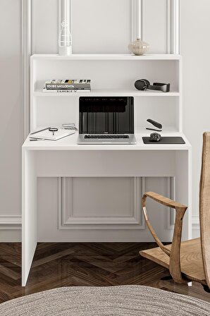 Givayo Mobilya Homelander Çalışma Masası Ahşap 90 x 118 cm Beyaz 