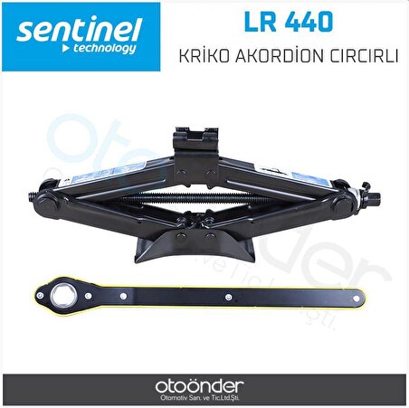 Sentinel Akordiyon Cırcırlı Kriko 1.5 Ton