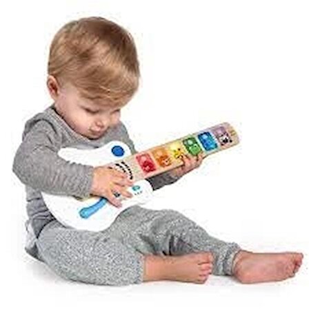 BABY Einstein,  Ahşap Gitar Işıklı Seli Dokunmatik Elektronik Müzik Aletleri, 6 Ay ve Üzeri Çocuklar için Aktivite ve Duyusal Oyuncak