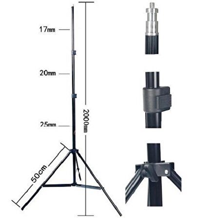 TEWISE Işık Ayağı - Light Stand (200cm)
