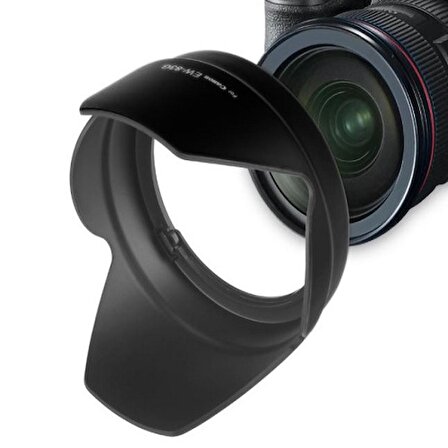 TEWISE Canon EW-83G Parasoley 28-300mm IS USM Lens Uyumlu (Siyah)