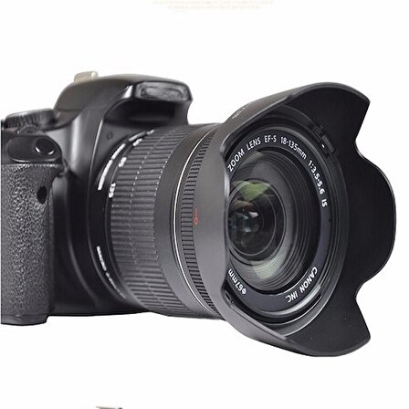TEWISE Canon EW-73B Parasoley 18-135mm/17-85mm Lens Uyumlu