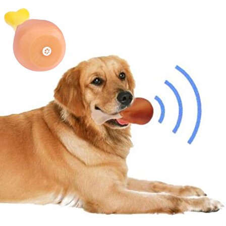 BUFFER® Köpekler İçin Tavuk Budu Kışkırtıcı Sesli Oyuncak Sevimli Eğitici Eğlenceli 