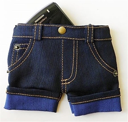 BUFFER® Jean Short Telefon Kılıfı ve Cüzdan