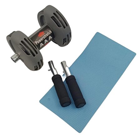 BUFFER® Karın Kası Çalıştıran ve Yapan Fitness Evde Egzersiz Spor Aleti Etkili Power Stretch Roller