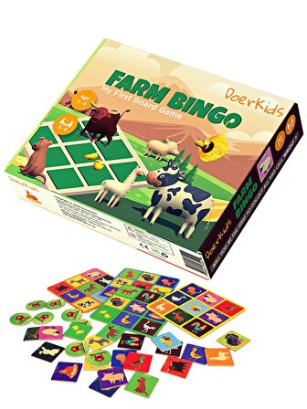 Çiftlik Bingo - Çiftlik Temalı Çocuk Tombalası 2-6 Yaş