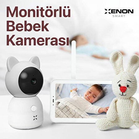 Akıllı Bebek Kamerası Dijital Monitörlü 5" LCD Smart Baby Camera