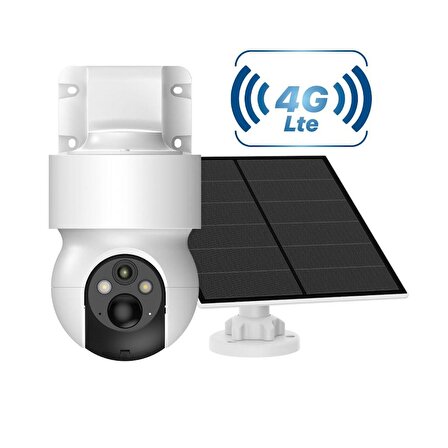 Akıllı Dış Ortam Kamerası Güneş Enerjili 4G Sim Kartı Destekli Smart Outdoor Camera