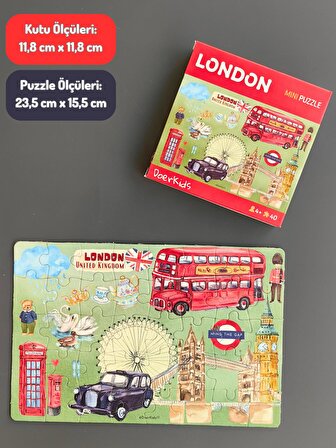 London Mini Puzzle 40 Parça 4+ Yaş