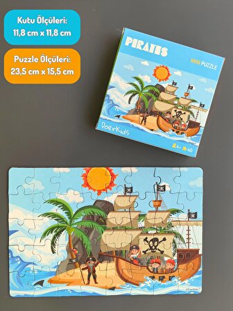 Korsanlar Mini Puzzle 40 Parça 4+ Yaş