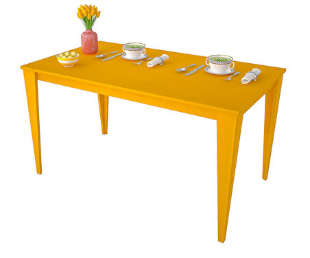 Yenice 130X70 Mutfak Masası Sarı