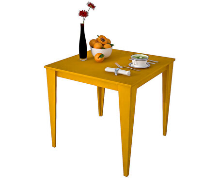 Yenice 70X70 Mutfak Masası Sarı