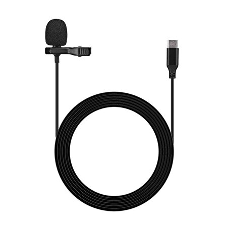 type c usb c Yaka Mikrofonu 1,5m