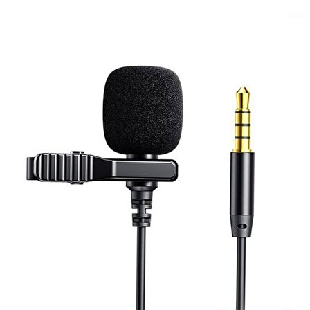 3,5 mm 4 boğumlu Yaka Mikrofonu 1,5m