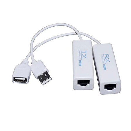 USB 2.0 to RJ45 200m cat5/cat6 extender kablo