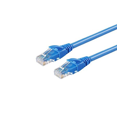internet bağlantı kablosu cat6 rj 45 ethernet kablosu 10m mavi