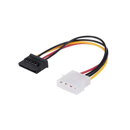 Molex 4 Pin IDE  erkek to SATA 15 Pin dişi power çevirici kablo