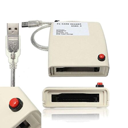 USB 2.0 to 68 pin ATA PCMCIA  kart okuyucu adaptör