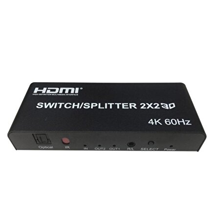 HDMI 2.0 2x2 Switcher/Splitter 4kx2k-60Hz hmı 2 port switcher-splitter