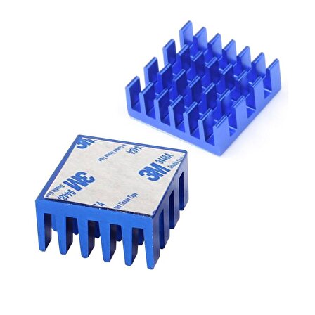 Pasif Chipset soğutucu 1.4*1.4.*6 mm alüminyum soğutucu mavi