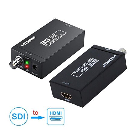 Bnc sdı to hdmı audio çevirici converter 3G SDI to HDMI çevirici 