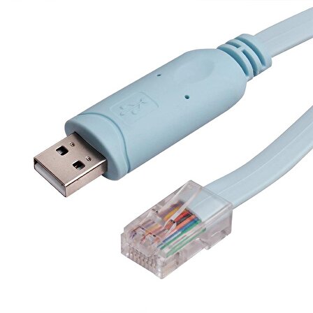 USB 2.0 Cisco Router RJ45 Konsol Kablosu usb to rj45 kablo 1.5m