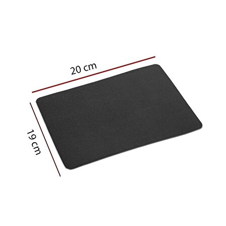 mouse pad kaydırmaz tabanlı kumaş mouse pad siyah 19*20 cm 