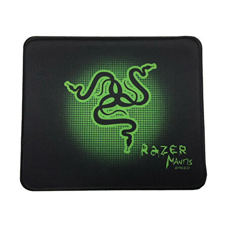 oyuncu mouse pad kaydırmaz tabanlı mouse pad yeşil-siyah