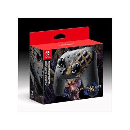 Nintendo Switch Pro Controller Monster Hunter Rise Edition Kablosuz Oyun Kolu PC Uyumlu