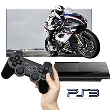 Cosmostech P3 Doubleshock PS3 Playstation 3 için Uyumlu Kablosuz Titreşimli Oyun Kolu Gamepad Joystick Controller Siyah