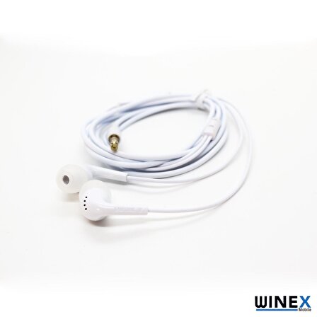 Winex 5840 Mikrofonlu Kablolu Kulakiçi 3.5mm Kulaklık Beyaz