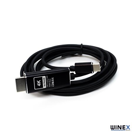 Winex Type-C to 4K Ultra HD 60Hz HDMI 2m Görüntü Altarım Kablosu