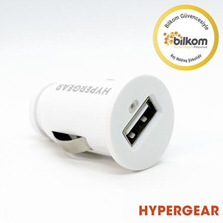 Hypergear 2.1A 2X Hızlı Araç Şarj Aleti Set Micro Kablo Beyaz