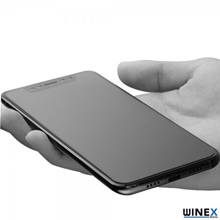 Samsung Galaxy ON8 Sadece Ön Mat Kılıflı Kesim Ekran Koruyucu Kaplama
