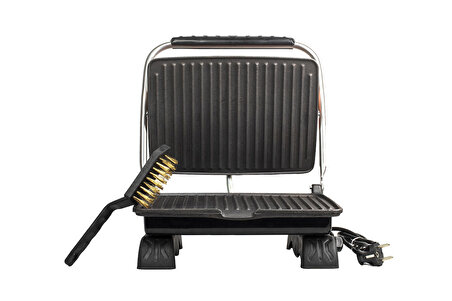 Dökümix Plus Organik Demir Döküm Izgara & Tost Makinası LİLA Izgara Aparatlı&Fırçalı