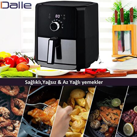 Dalle XL 5.5 lt Yağsız Fritöz/Airfryer 1700 Watt