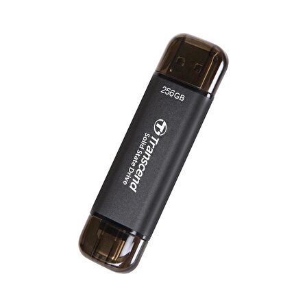 Transcend TS256GESD310C 256GB,USB/Type-C Taşınabilir Harici SSD Siyah