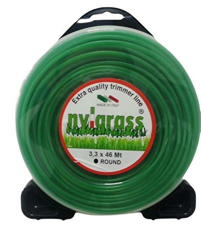 Nylgrass Yeşil Yuvarlak Tırpan Misinası 3.5 mm 44 mt