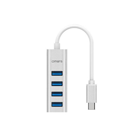 Omars Type-C to USB 3.0 4 Portlı Hub Çoklayıcı
