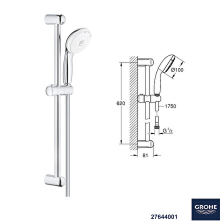 Grohe Eurosmart Banyo Bataryası Seti 17