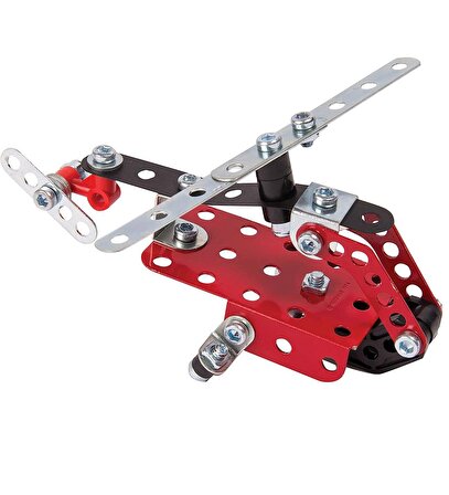 Meccano 3in1 87 Parça İtfaiye- Helikopter ve Kurtarıcı Metal Lego- Maker System 