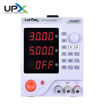 UPX K3005P DC Power Supply 0-30V 0-5A Programlanabilir Güç Kaynağı
